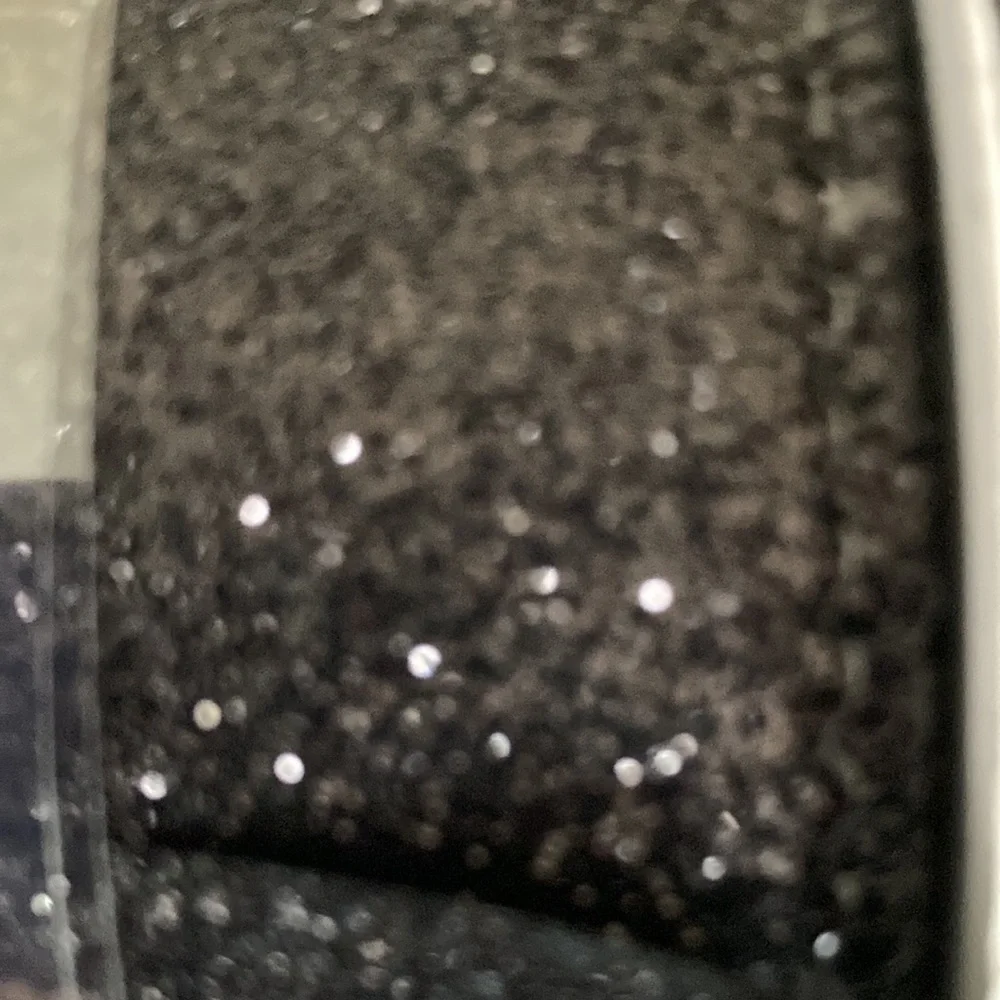 CELEBRATE IT WIRED RIBBON 2.5”x20 FT BLACK GLITTER LOT OF 3